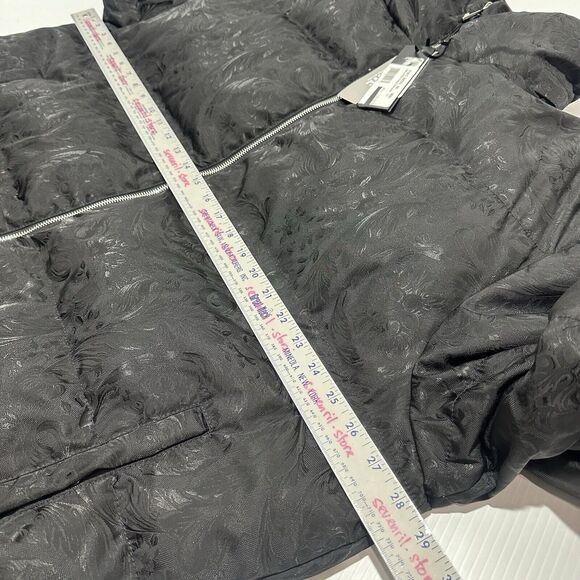 NWT Versace 54 XXL Barocco Jacquard Black Goose Down Hooded Puffer Jacket $2,425 - Picture 10 of 16